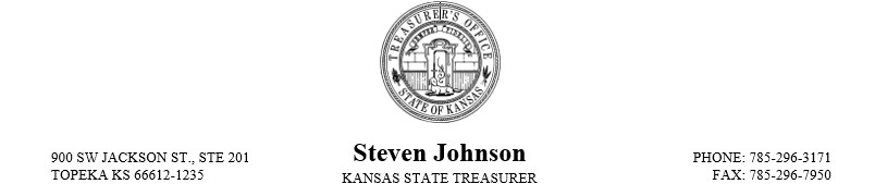 State Treasurer Letterhead